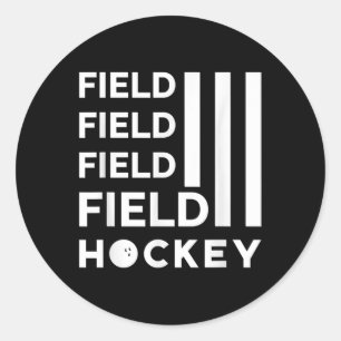 Field Hockey _10 Classic Round Sticker