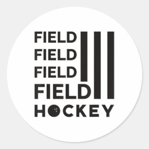 Field Hockey _13 Classic Round Sticker