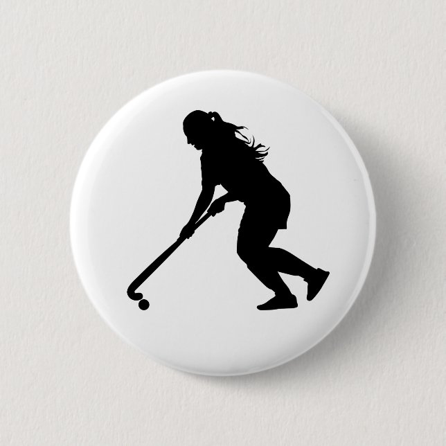 Field Hockey 2 Inch Round Button (Front)