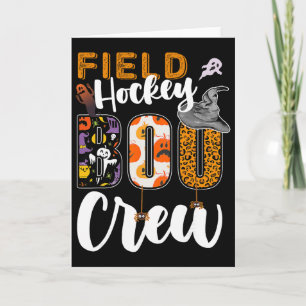 Field Hockey Boo Crew Halloween Matching Player Card