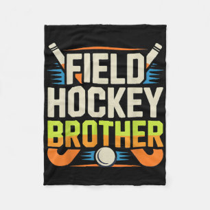 Field Hockey Brother  Fleece Blanket