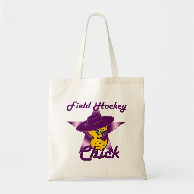 Field Hockey Chick #9 Tote Bag (Front)