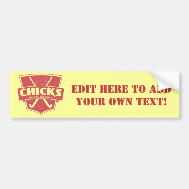 Field Hockey Chicks With Sticks Bumper Sticker (Front)