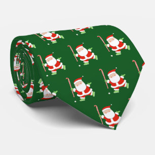 Field Hockey Christmas Guy Tie