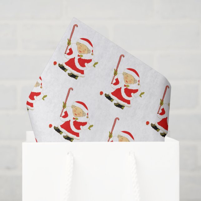 Field Hockey Christmas Holiday Gift Tissue Paper (Gift Bag)