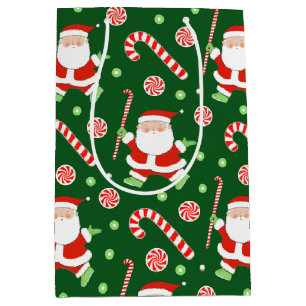 Field Hockey Christmas Holiday Medium Gift Bag