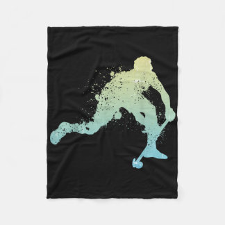 Field Hockey Coach Accessories Splash Field Hockey Fleece Blanket