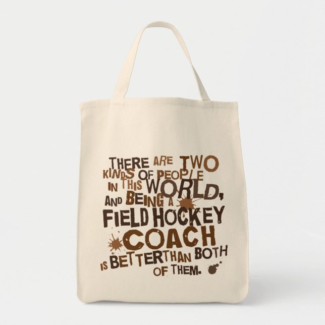 Field Hockey Coach Gift Tote Bag (Front)