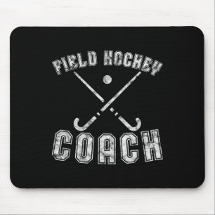 Field Hockey Coach Gifts Distressed Field Hockey C Mouse Pad