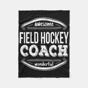 Field Hockey Coach Gifts Funny  Fleece Blanket