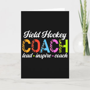 Field Hockey Coach Lead Inspire Field Hockey Coach Card