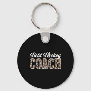 Field Hockey Coach Leopard Field Hockey Coach  Keychain