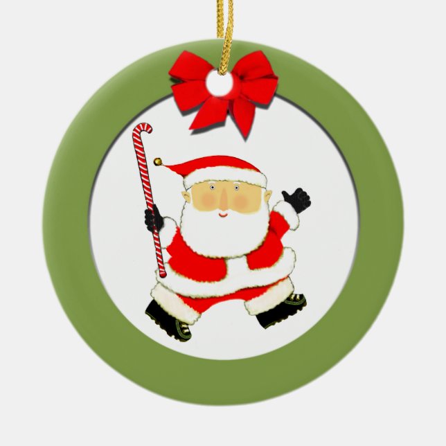 Field Hockey Collectable Ceramic Ornament (Front)