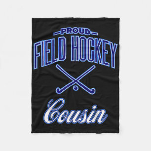 Field Hockey Cousin Fleece Blanket