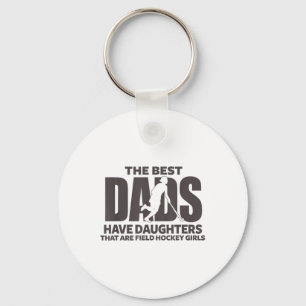 Field Hockey Daughter Proud Dad Athlete Girls Fath Keychain