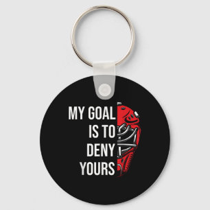 Field Hockey Deny Goals Ice Hockey Goalkeeper Goal Keychain