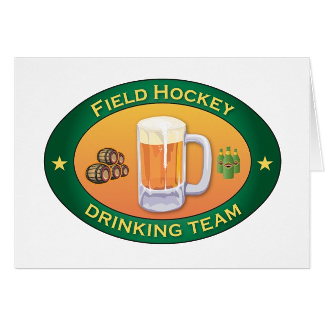 Field Hockey Drinking Team (Front Horizontal)