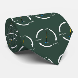 Field Hockey Eat Sleep Repeat Sports Fan Saying Tie