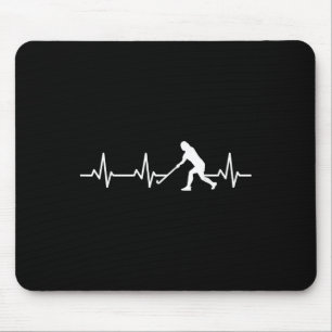Field Hockey Fan Heartline Recreational Sports  Mouse Pad