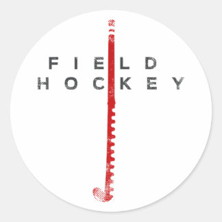 Field Hockey Field Hockey _2  Classic Round Sticker