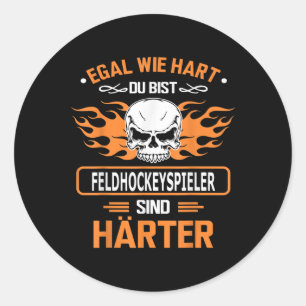 Field Hockey Gift Birthday Classic Round Sticker