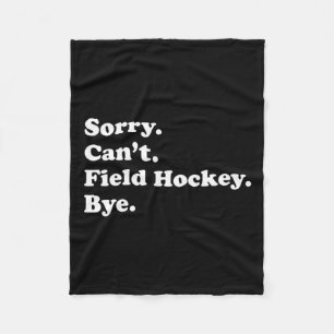 Field Hockey Gift For Men Women Boys Or Girls  Fleece Blanket