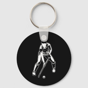 Field Hockey Girl _2  Keychain