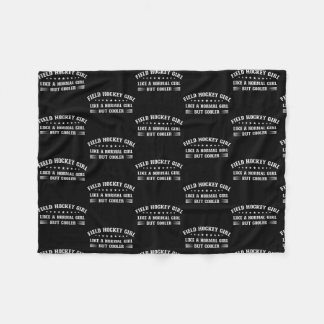 Field Hockey Girl Definition Fleece Blanket