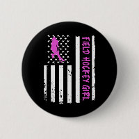 Field Hockey Girl Usa Flag _1 