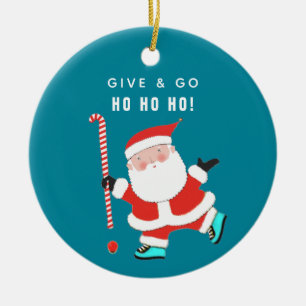 Field Hockey Gite Cadeau en céramique ornement