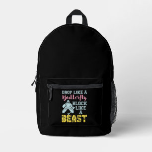Field Hockey Goalie Block Like a Beast Printed Backpack