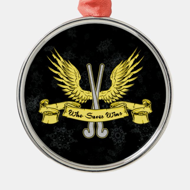 Field Hockey Goalie Christmas Ornament (Front)