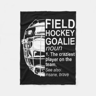 Field Hockey Goalie Definition _1  Fleece Blanket