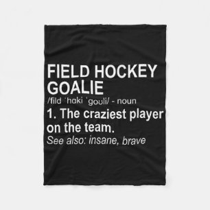 Field Hockey Goalie Definition Fleece Blanket