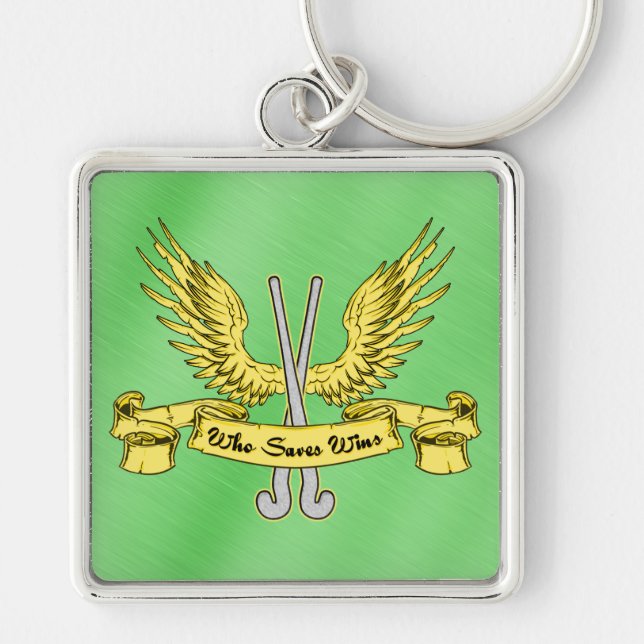 Field Hockey Goalie Keychain (Front)