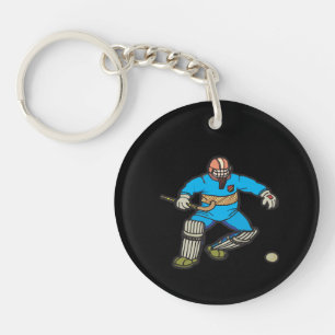 Field Hockey Goalie Keychain