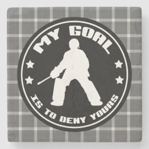Field Hockey Goalie Quote Coaster