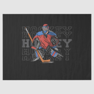 Field Hockey Goalie With Slogan - Ice Hockey Tissue Paper