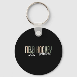 Field Hockey Grandma Of A Field Hockey Player Gran Keychain