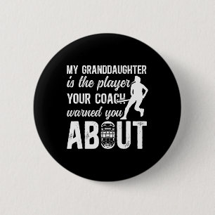 Field Hockey Grandpa Funny Field Hockey Player Gra 2 Inch Round Button