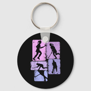 Field Hockey Hockey Hockey Player Girls Children  Keychain