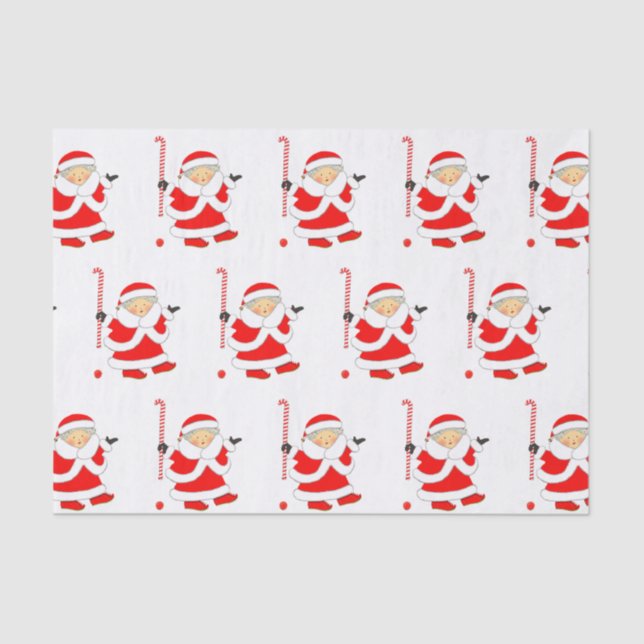 Field Hockey Holiday Gift Tissue Paper (Front)