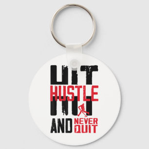 Field Hockey Hustle Hit And Never Quit _1  Keychain