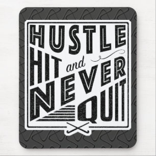 Field Hockey Hustle Hit & Never Quit Mousemat Mouse Pad