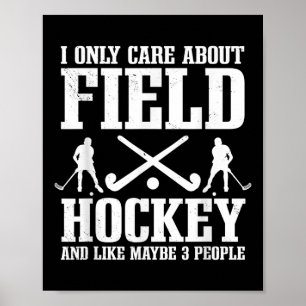 Field Hockey Introvert Player Goalkeeper Sweeper T Poster