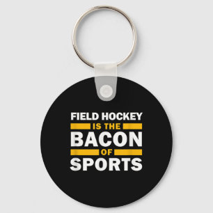 Field Hockey Is The Con Of Sports Funny Field Hock Keychain