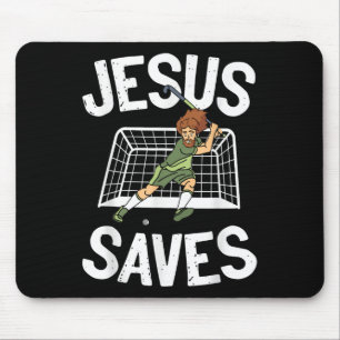 Field Hockey Jesus Faith Christian Jesus Saves _1 Mouse Pad