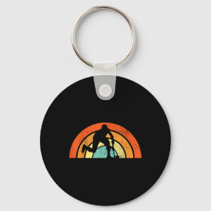 Field Hockey Lover Sunset Field Hockey Coach Acces Keychain