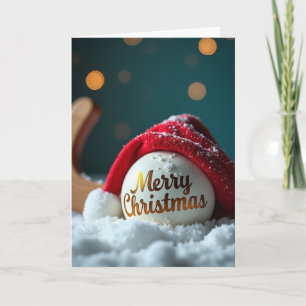 Field Hockey Merry Christmas Card