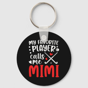 Field Hockey Mimi Grandma Proud Field Hockey Playe Keychain